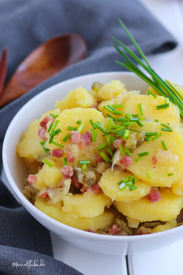 Kartoffelsalat Mit Speck Zwiebeln Und Gurken Meinestube