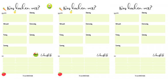 Wochenplan Fürs Familienessen - Was Kochen Wir? - Meinestube