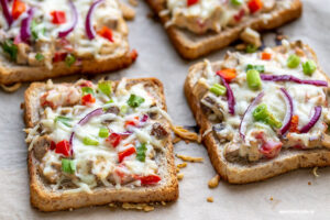 Champignon-Toast überbacken, meinestube